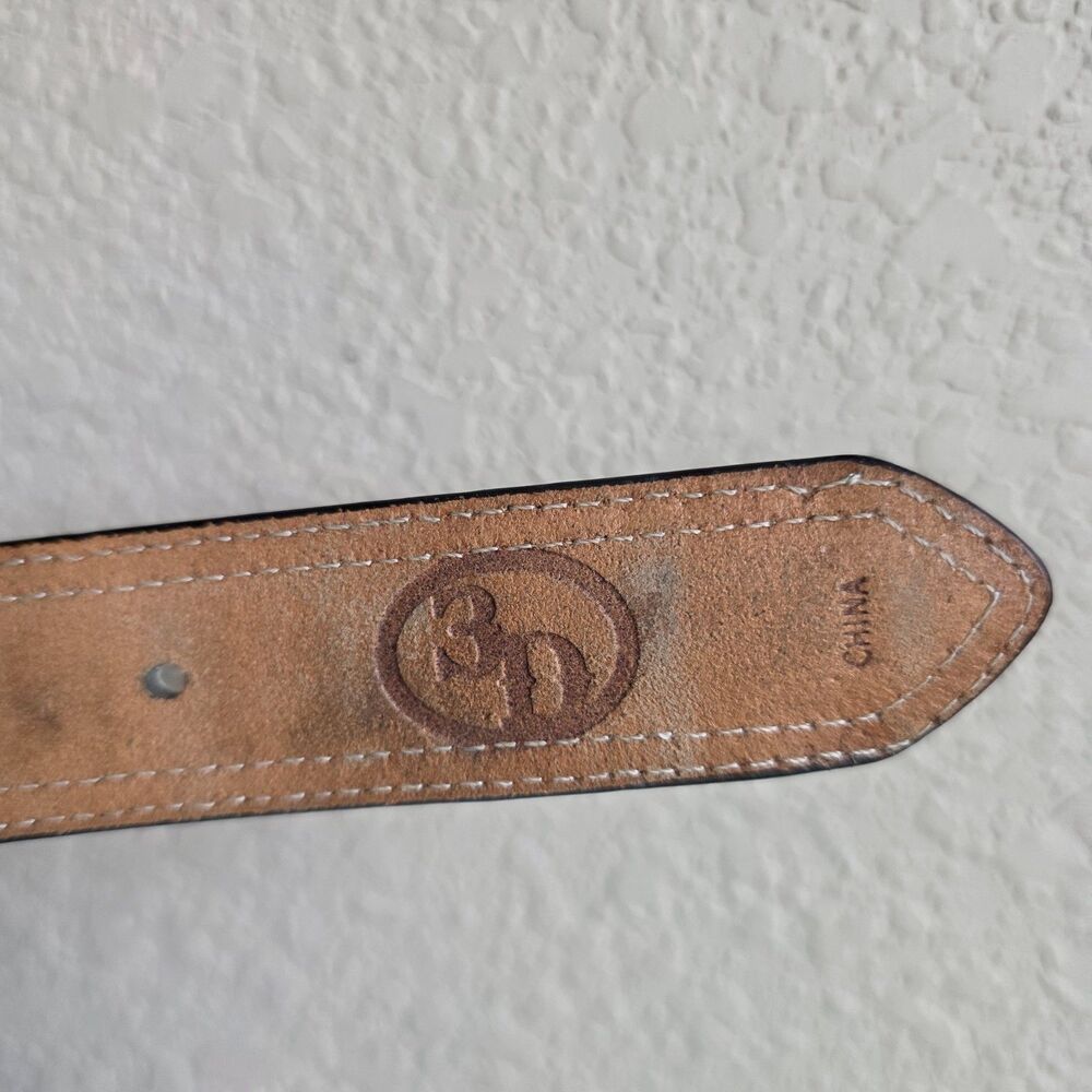 3D Brand Western Belt Studded Calfhair Toddler Unisex Size Small 25in - Picture 3 of 4